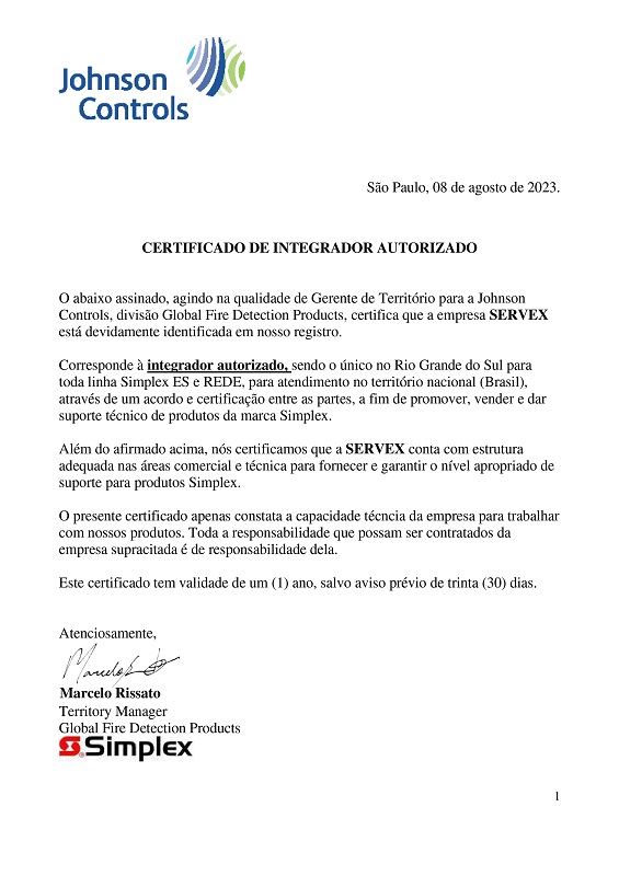 Certificado de Integrador Autorizado no Rio Grande do Sul para o Brasil